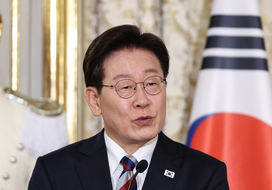 한·이탈리아 공동언론발표 하는 이재명 대통령