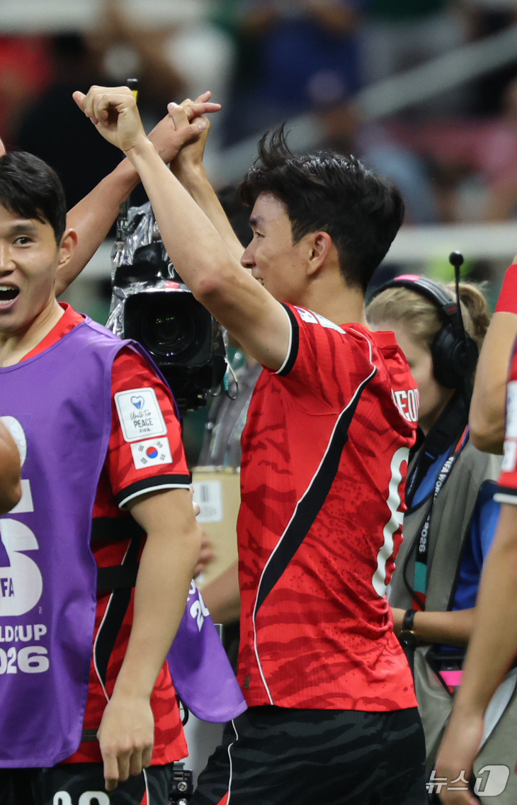 (과달라하라(멕시코)=뉴스1) 박지혜 기자 = 대한민국 축구국가대표팀 황인범이 11일(현지시간) 멕시코 할리스코주 사포판 과달라하라 스타디움에서 열린 2026 북중미 월드컵 A조 …