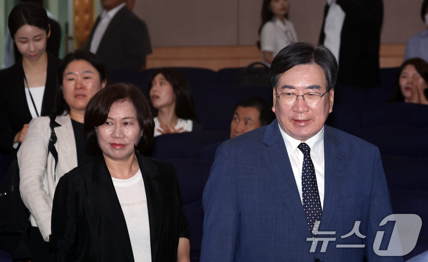 (서울=뉴스1) 김명섭 기자 = 전지명 국민통합위원회 부위원장이 12일 서울 종로구 정부서울청사 별관에서 열린 '청년통통포럼' 발대식에 참석하고 있다. 2026.6.12/뉴스1
