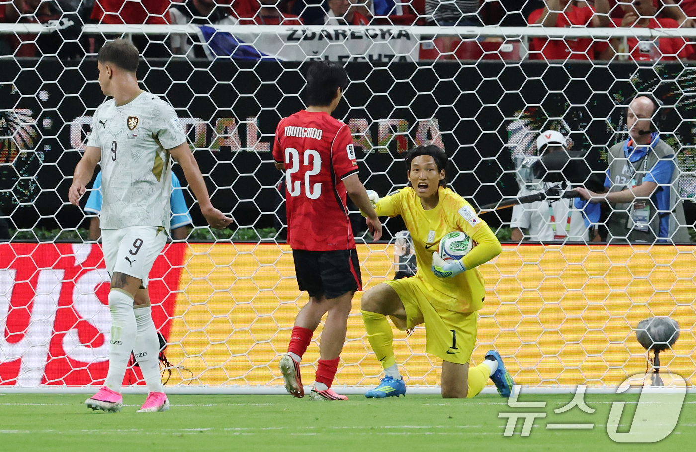 (과달라하라(멕시코)=뉴스1) 임세영 기자 = 대한민국 축구국가대표팀 김승규가 11일(현지시간) 멕시코 할리스코주 사포판 과달라하라 스타디움에서 열린 2026 북중미 월드컵 A조 …