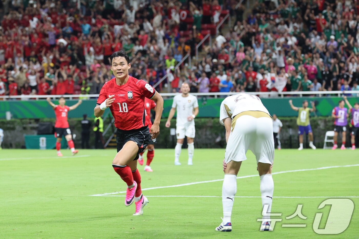 본문 이미지 - 대한민국 축구국가대표팀 오현규.  ⓒ 뉴스1 임세영 기자