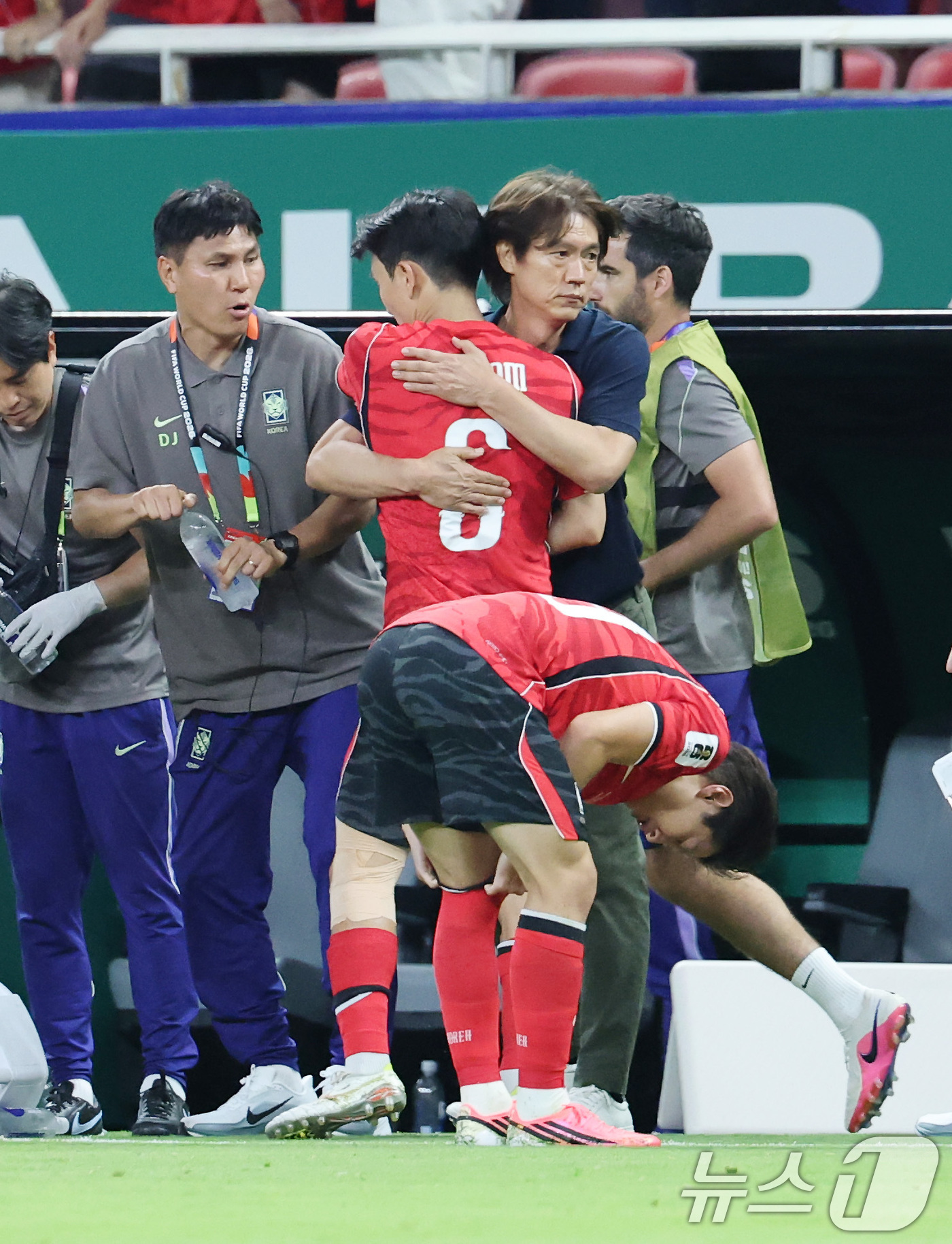(과달라하라(멕시코)=뉴스1) 임세영 기자 = 홍명보 대한민국 축구국가대표팀 감독이 11일(현지시간) 멕시코 할리스코주 사포판 과달라하라 스타디움에서 열린 2026 북중미 월드컵 …