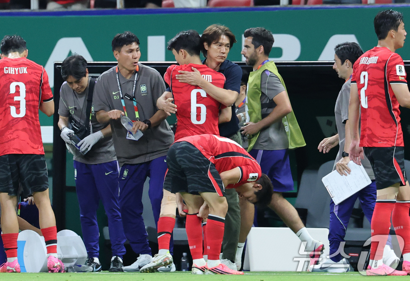 (과달라하라(멕시코)=뉴스1) 임세영 기자 = 홍명보 대한민국 축구국가대표팀 감독이 11일(현지시간) 멕시코 할리스코주 사포판 과달라하라 스타디움에서 열린 2026 북중미 월드컵 …