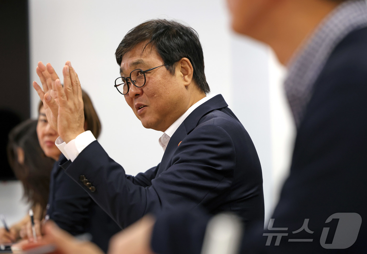(서울=뉴스1) = 최휘영 문화체육관광부 장관이 12일 서울 종로구 국립현대미술관 서울관에서 열린 '문화예술정책자문위원회 애니메이션 분과 제3차 회의'에서 발언하고 있다. (문화체 …