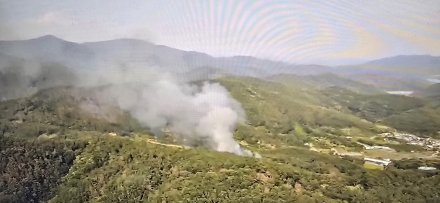 경남 진주 대곡면서 산불…1시간 40분 만에 주불 진화