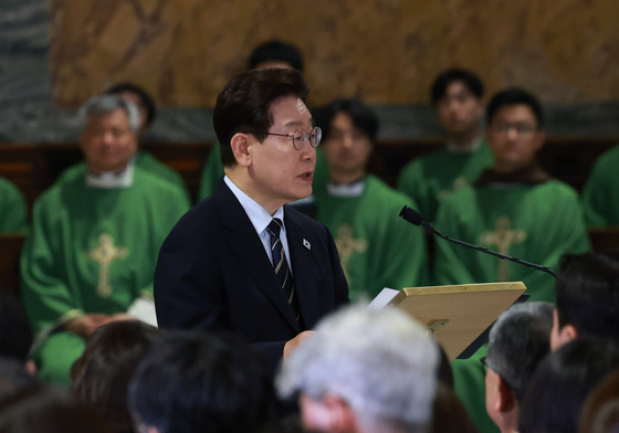이재명 대통령, 특별미사 기념연설