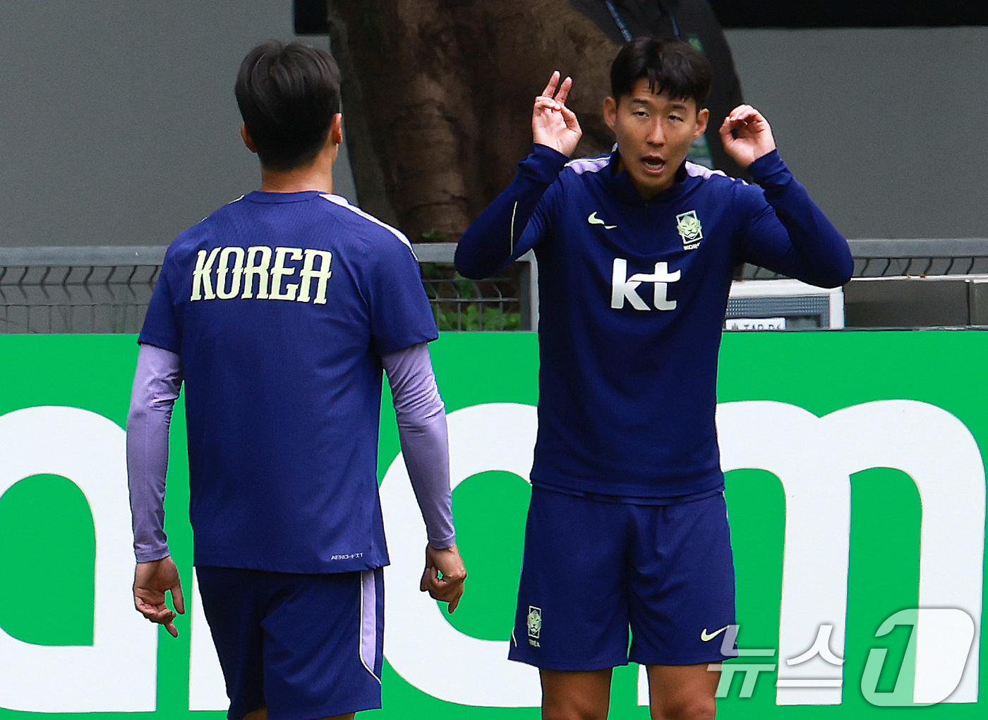 (과달라하라(멕시코)=뉴스1) 임세영 기자 = 2026 북중미 월드컵에 출전하는 대한민국 축구 국가대표팀 손흥민이 15일(현지시간) 멕시코 과달라하라 인근 사포판에 위치한 베이스캠 …