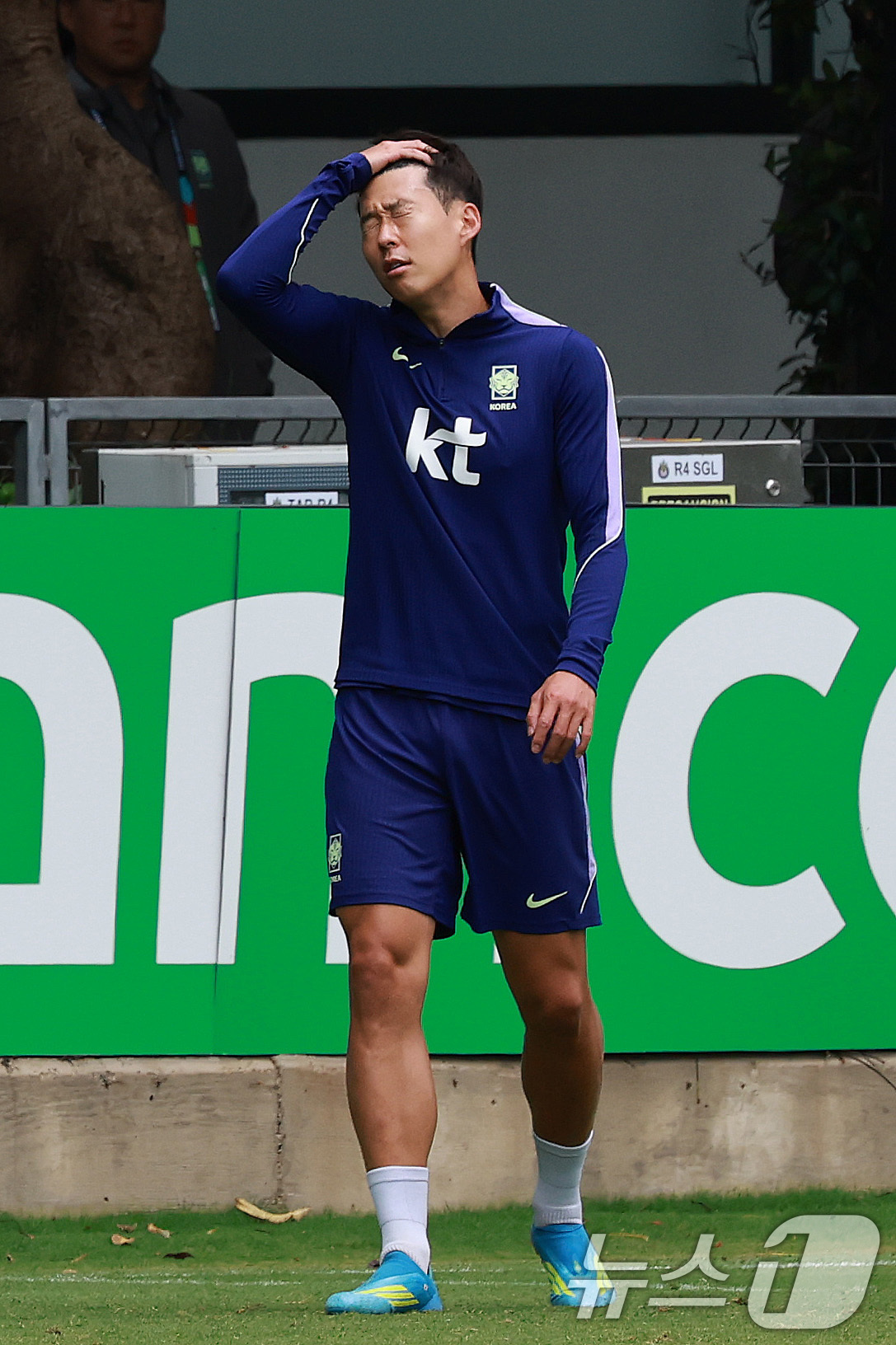 (과달라하라(멕시코)=뉴스1) 임세영 기자 = 2026 북중미 월드컵에 출전하는 대한민국 축구 국가대표팀 손흥민이 15일(현지시간) 멕시코 과달라하라 인근 사포판에 위치한 베이스캠 …