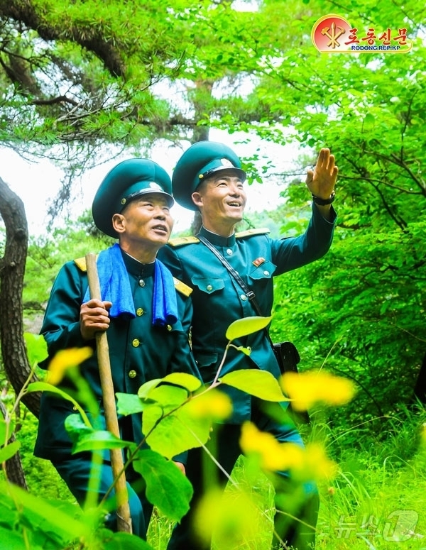 (평양 노동신문=뉴스1) = 북한 노동당 기관지 노동신문은 15일 "나라의 산림을 더욱 푸르게 할 마음 안고 애국의 한길을 변함없이 이어가고 있다"며 대성구역산림경영소를 조명했다. …