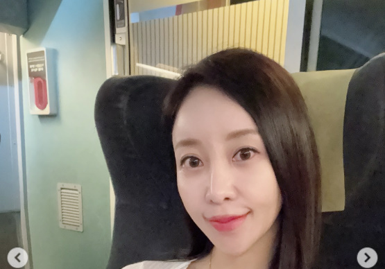 원진서, ♥윤정수와 알콩달콩 주말 여행 "짝꿍이랑 주말 여수"