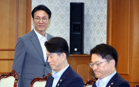 국토공간대전환 범정부 추진협의회 참석하는 김민석 총리