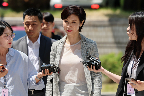재산분할 파기환송심 출석하는 노소영 관장