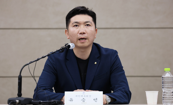 업무 정상화 호소하는 유승민 대한체육회장