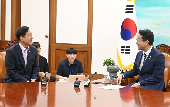 조정식 국회의장, 구윤철 부총리 접견