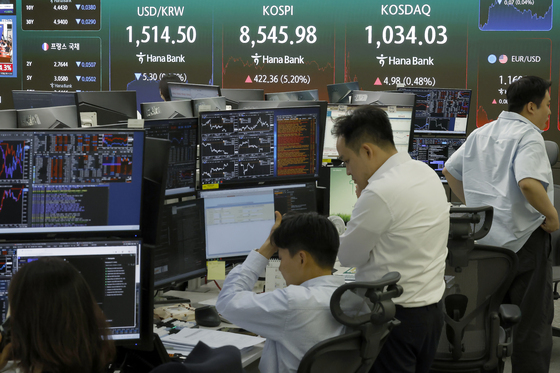 미-이란 중동 전쟁 종전 MOU 소식에 코스피 5.2% 상승