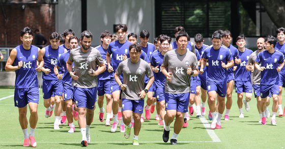 멕시코전 앞둔 대한민국 축구대표팀