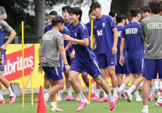 한국 대표팀 '완전체'에 주전 경쟁·긴장감…배준호·김태현까지 합류