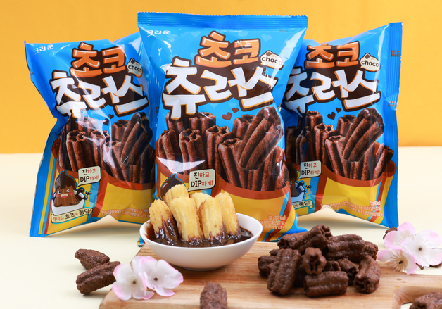 크라운제과, 달콤쌉쌀바삭 초콜릿 맛 담은 '쵸코츄러스' 선봬