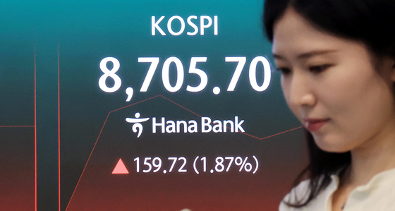 8700 돌파한 코스피