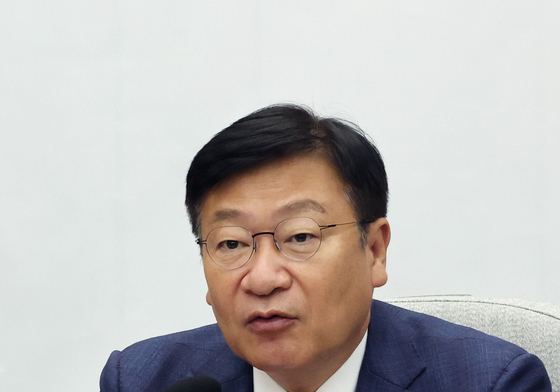 모두발언하는 정점식 원내대표