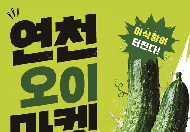"싱싱한 오이 맛보러 오세요"…'연천 오이 마켓' 20일 연천역 광장서
