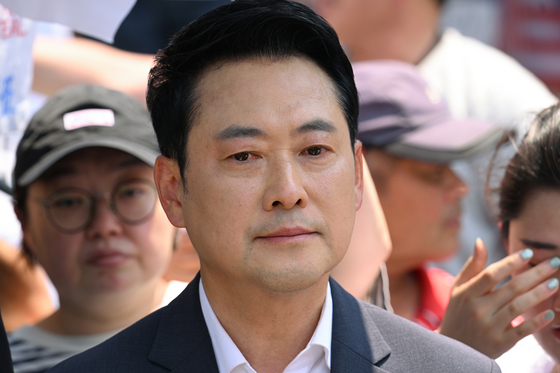 장동혁 대표, 잠실 개표소 시위 현장 방문