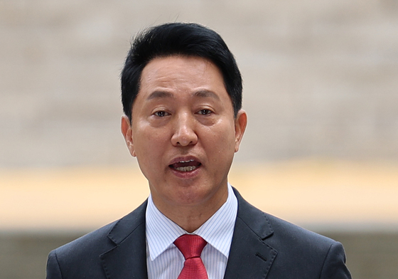 입장문 발표하는 오세훈 서울시장