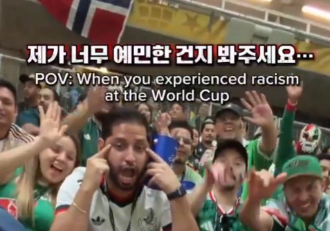 체코전서 '인종차별' 당한 韓 인플루언서, 한국-멕시코전 초청