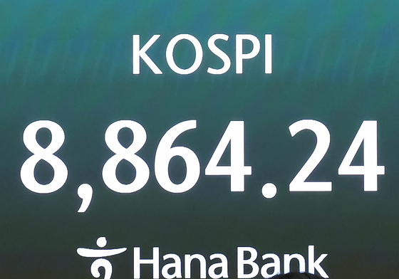 코스피, 8864.24로 장 마감