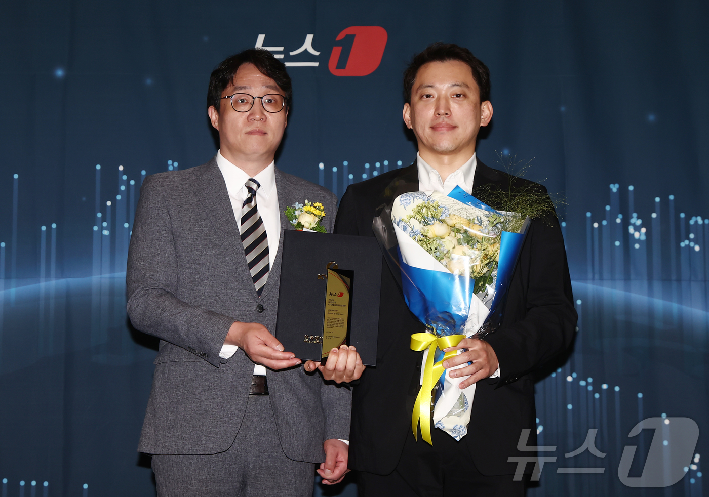 (서울=뉴스1) 김민지 기자 = 권대희 한국벤처캐피탈협회 전략기획본부장이 17일 오후 서울 중구 프레스센터에서 '대한민국 중소기업의 힘, 디지털 혁신으로 글로벌 성장 잇다'를 주제 …