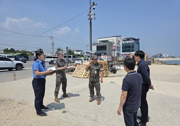 속초해경, 해수욕장 개장 앞두고 군·지자체 합동 안전점검