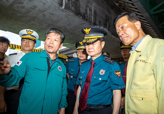 경찰, 여름철 호우 대비 상습 침수구간 석계역 하부도로 점검