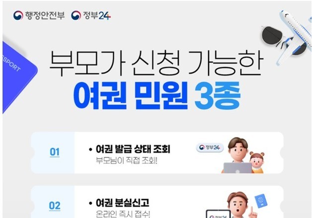 옥천군, 미성년자 여권 재발급 온라인 서비스 확대 운영