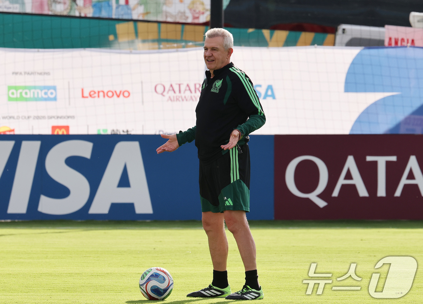 (과달라하라(멕시코)=뉴스1) 임세영 기자 = 하비에르 아기레 멕시코 감독이 2026 북중미 월드컵 대한민국과의 조별리그 2차전을 하루 앞둔 17일(현지시간) 멕시코 과달라하라 인 …