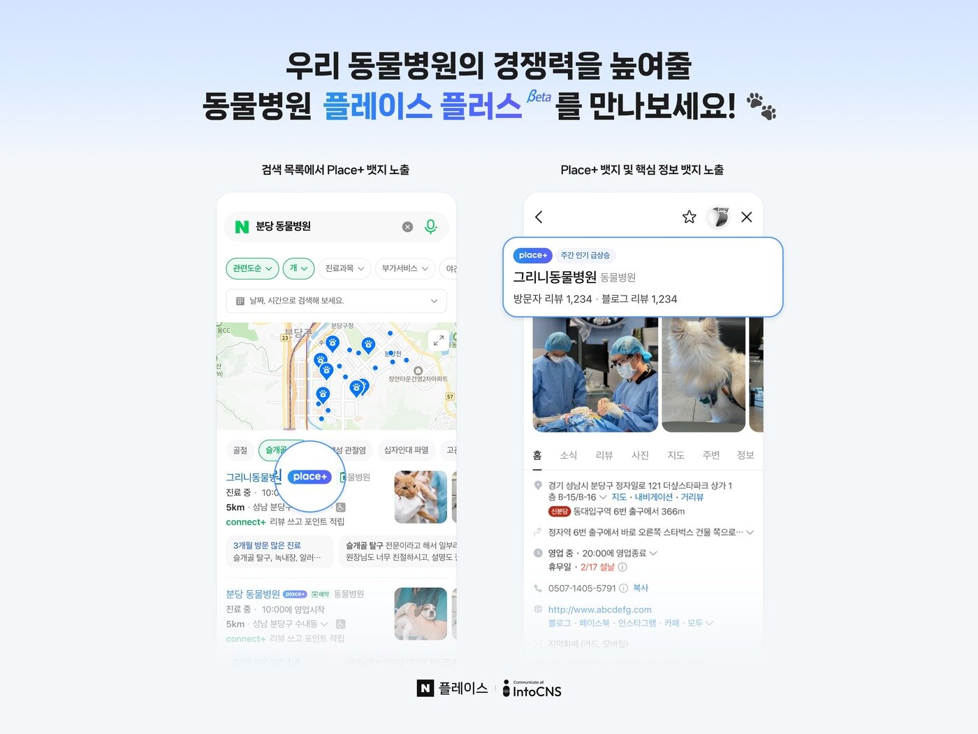 본문 이미지 - 네이버는 인투씨엔에스와 협업으로 네이버 플레이스 플러스 서비스를 도입했다(인투씨엔에스 제공). ⓒ 뉴스1