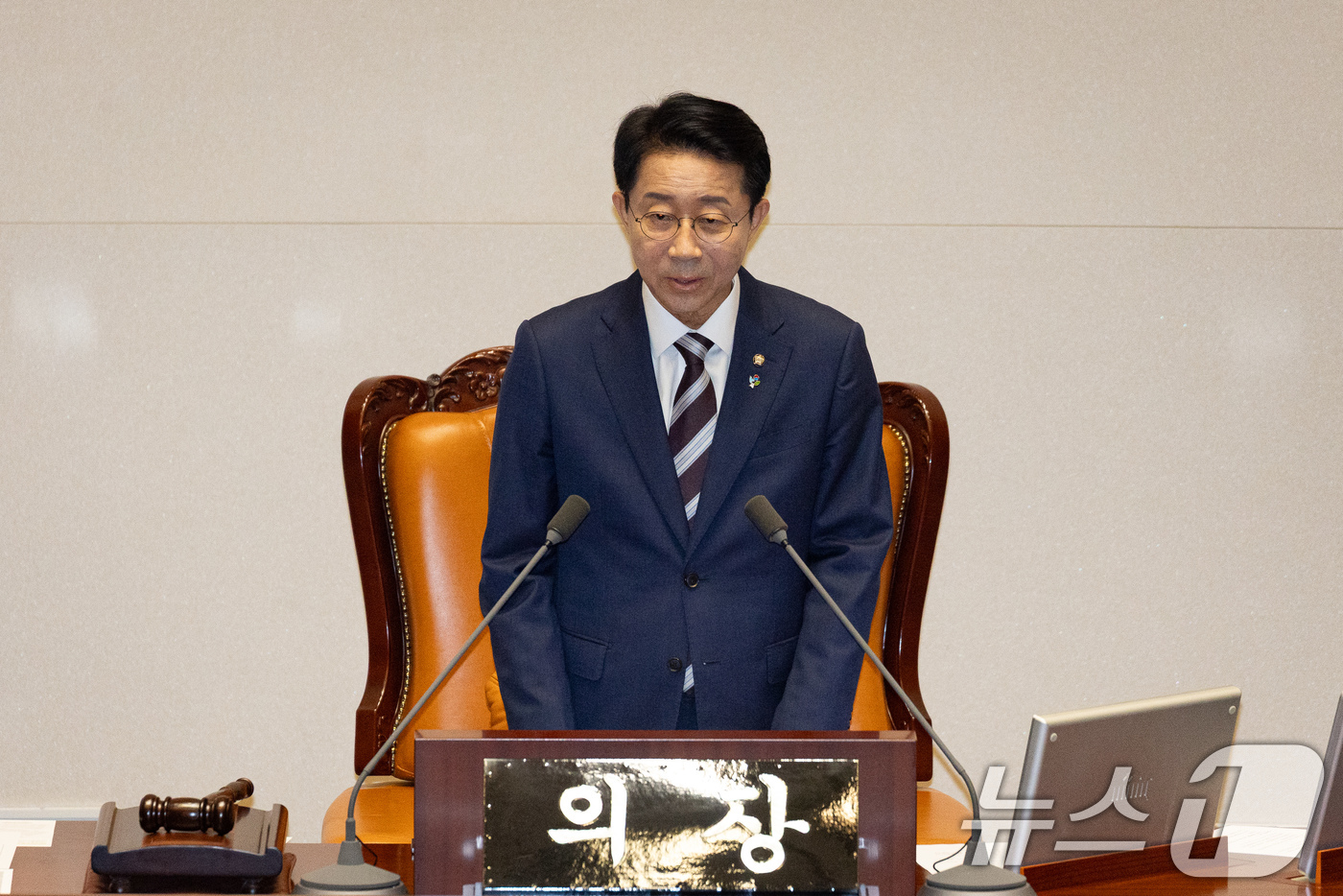 (서울=뉴스1) 유승관 기자 = 조정식 국회의장이 18일 서울 여의도 국회에서 열린 제436회 국회(임시회) 제3차 본회의에서 발언하고 있다. 2026.6.18/뉴스1