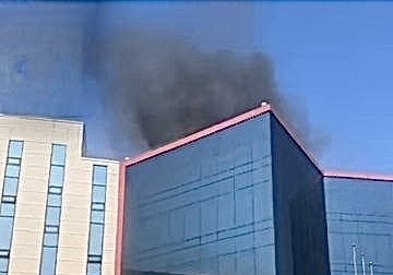 수원 고색산업단지 산업용 기계 업체서 화재…100명 대피