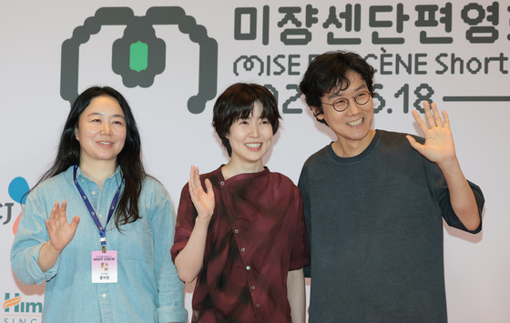 미쟝센단편영화제 참석한 황동혁·홍의정 감독과 심은경