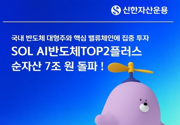 '삼전닉스 집중' SOL AI반도체톱2 ETF, 순자산 7조원 돌파