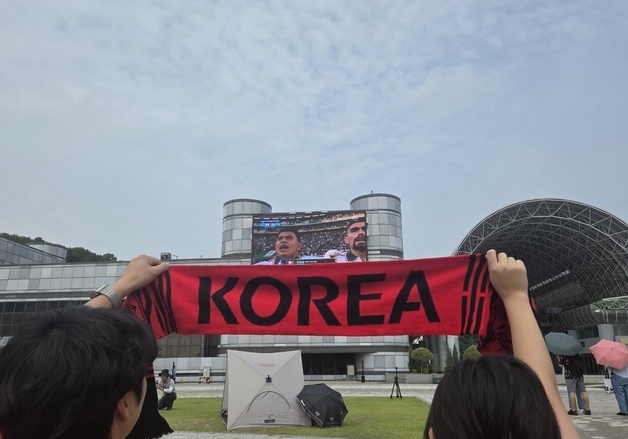 대전 꿈이광장에 울려 퍼진 "대한민국"…멕시코전 응원 열기 후끈