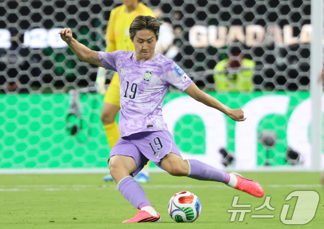 (과달라하라(멕시코)=뉴스1) 박지혜 기자 = 대한민국 축구국가대표팀 이강인이 18일(현지시간) 멕시코 과달라하라 스타디움에서 열린 2026 북중미 월드컵 A조 조별리그 2차전 대 …