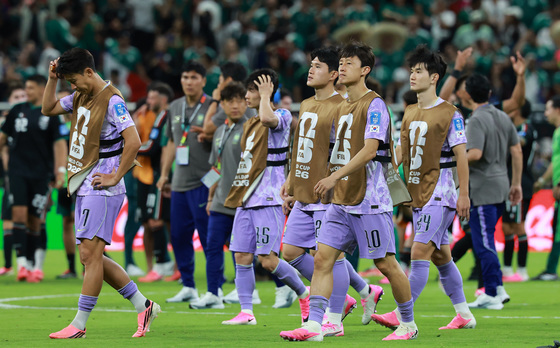 패배가 아쉬운 대한민국 축구대표팀