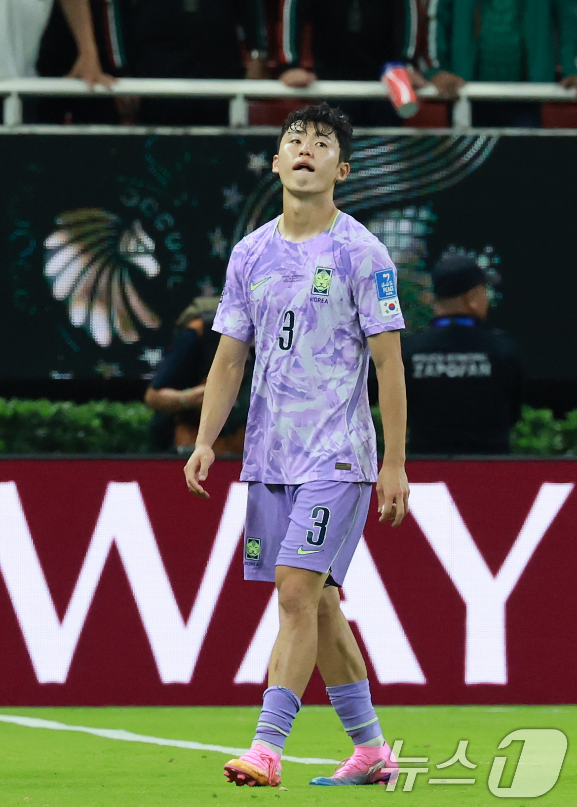 (과달라하라(멕시코)=뉴스1) 임세영 기자 = 대한민국 축구국가대표팀 이기혁이 18일(현지시간) 멕시코 할리스코주 사포판 과달라하라 스타디움에서 열린 2026 북중미 월드컵 A조 …