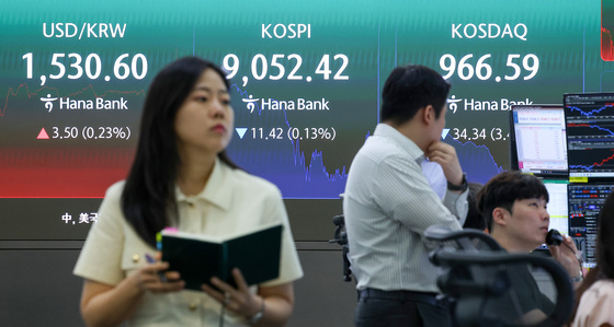 코스피, 장중 9385 찍고 하락 마감…코스닥 이틀째 3%대 급락 [시황종합]
