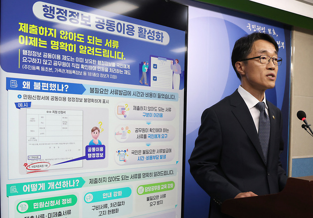 국민권익위, 행정정보 공동이용 활성화 방안 발표