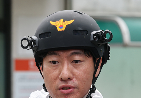 합동감식 브리핑하는 유승식 과학수사계장