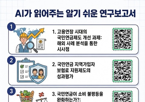 국민연금 연구보고서, AI로 1분 영상 제작…연금제도·기금정책 쉽게 본다