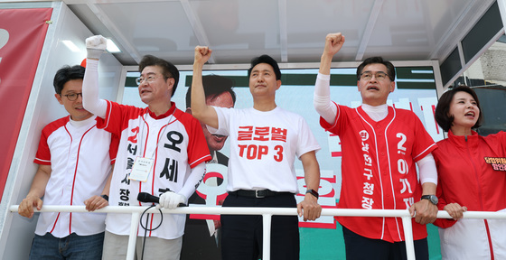 오세훈, 양천구 찾아 지지호소