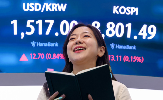 8800선 돌파한 코스피
