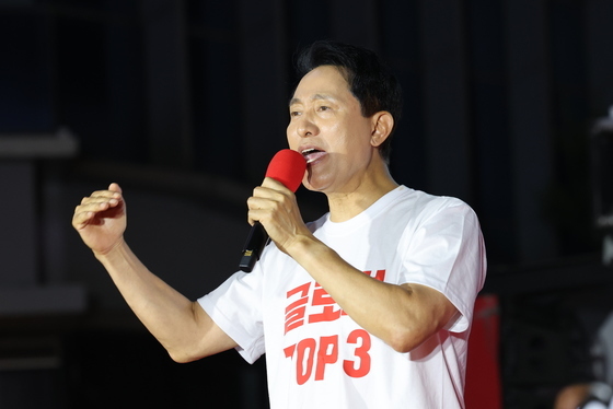 막판 지지 호소하는 오세훈 후보